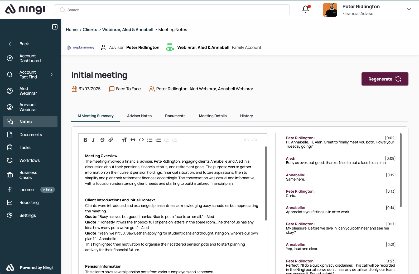Back Office Integration